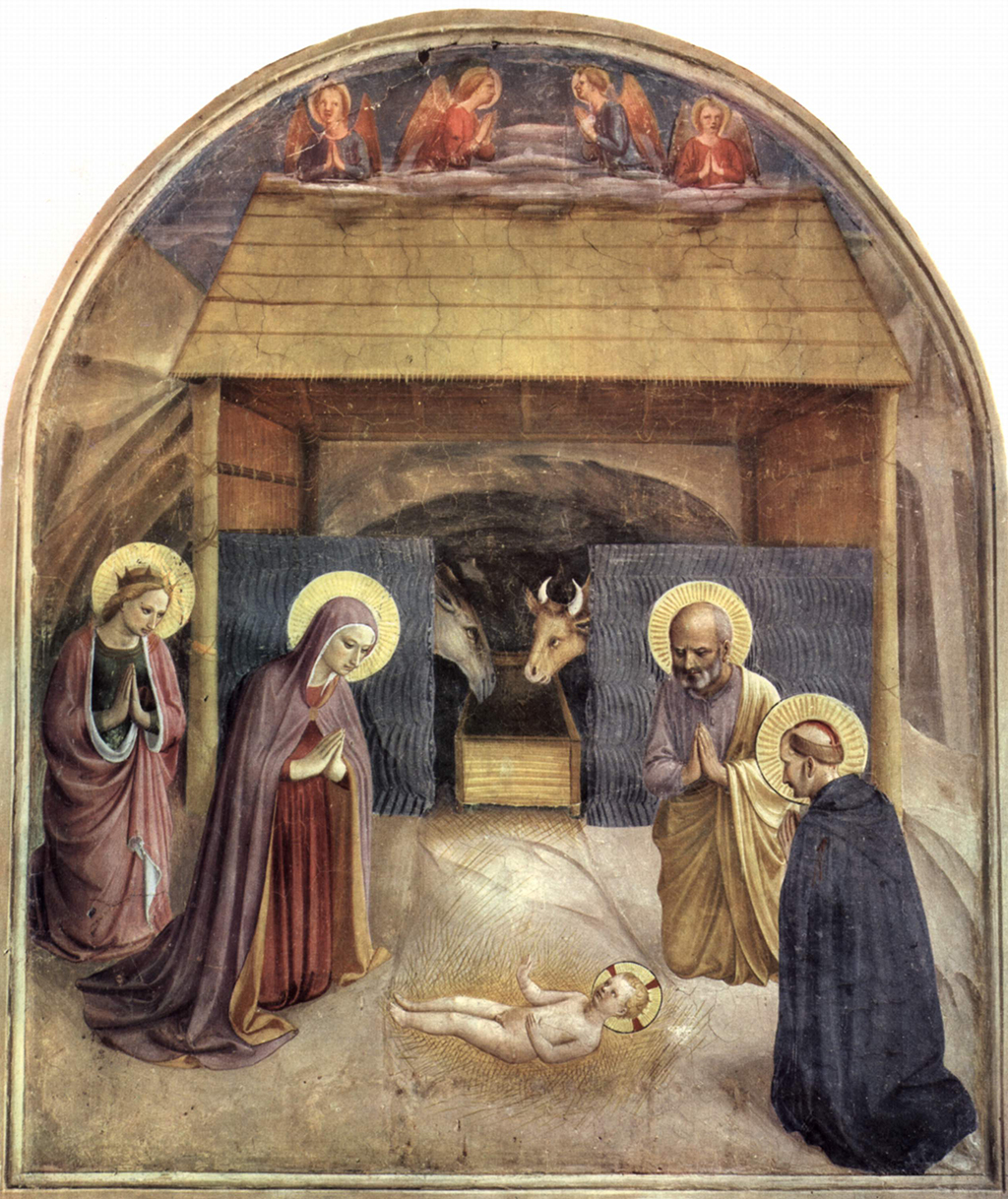 The Nativity 1440 in Detail Fra Angelico